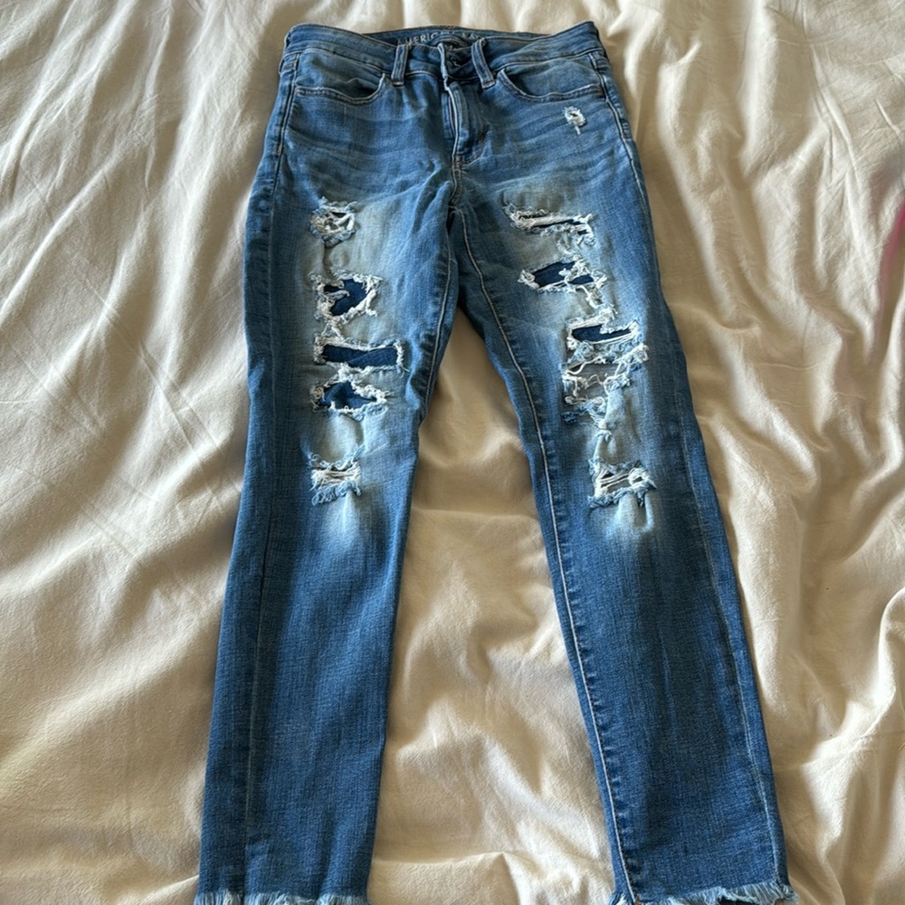 American Eagle Super Stretch High-Rise Jeggings size 4 short